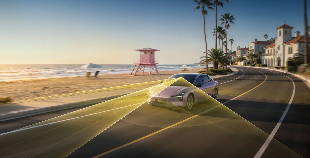 XPENG MONA M03 AI driving system official image