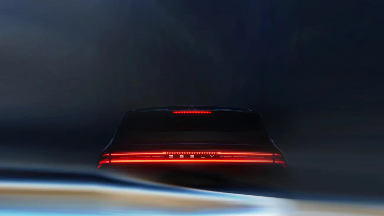 Geely Galaxy M7 official rear lighting image