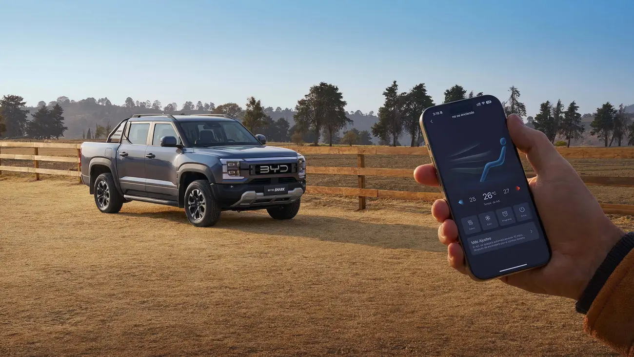 BYD SHARK mobile-app control